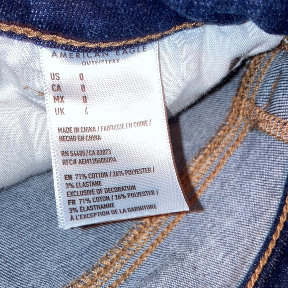 GUC AMERICAN EAGLE Shorts Women’s Size 0 AE Hi-Rise Shortie Distressed Shorts - Picture 5 of 10